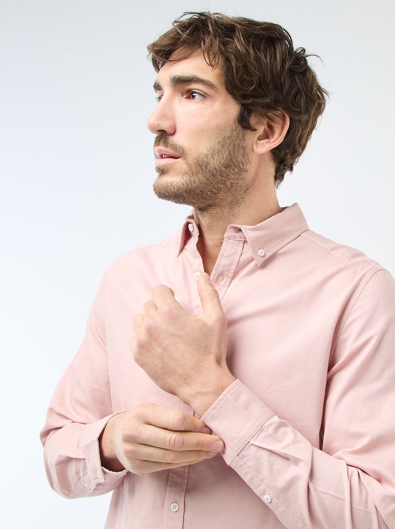 Camicia in cotone oxford regular fit Rosa - Kiabi