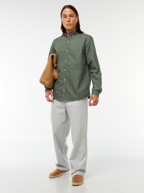 Camicia in cotone oxford regular fit - Kiabi