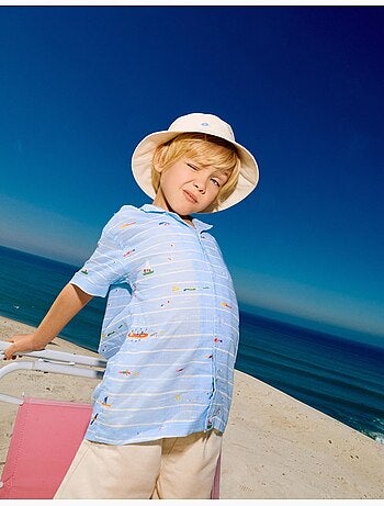 Camicia in cotone stampato Carolina Celas x Zippy