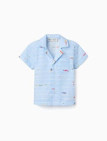 Camicia in cotone stampato Carolina Celas x Zippy