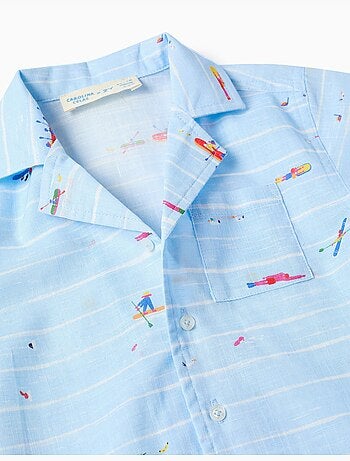 Camicia in cotone stampato Carolina Celas x Zippy