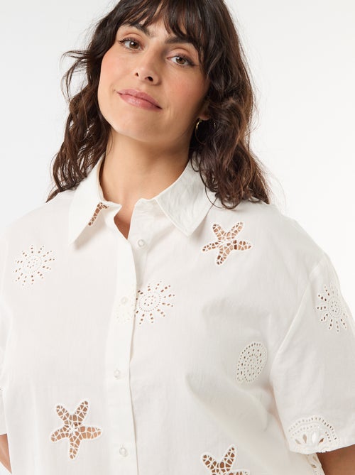 Camicia in cotone traforata - Kiabi