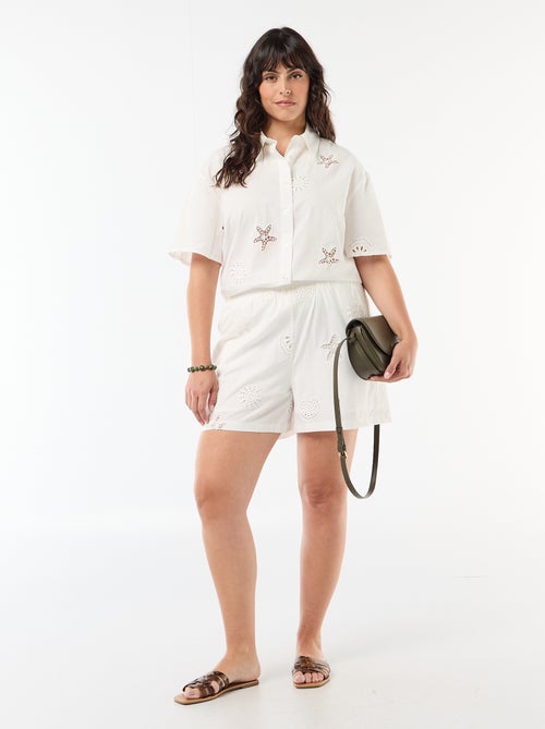 Camicia in cotone traforata - Kiabi