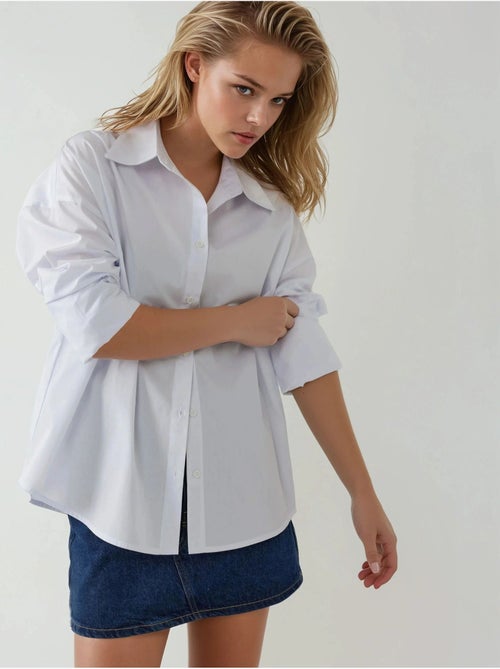 Camicia in cotone vestibilità regolare con bottoni hiccup - Kiabi