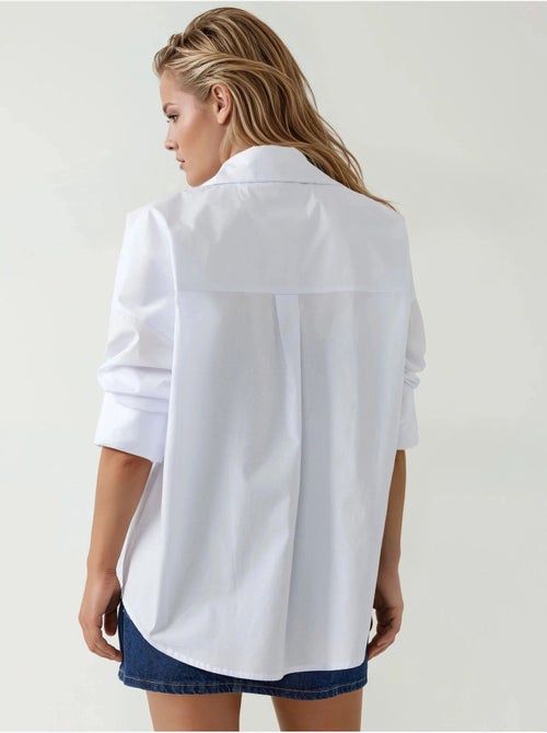 Camicia in cotone vestibilità regolare con bottoni hiccup - Kiabi