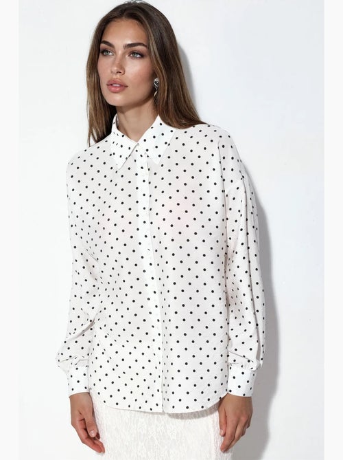 Camicia in crêpe a pois oversize bdart - Kiabi