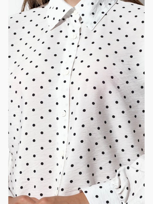 Camicia in crêpe a pois oversize bdart - Kiabi