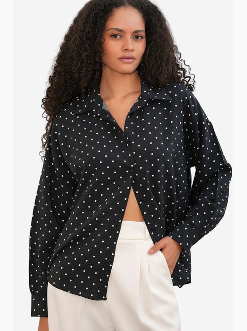 Camicia in crêpe a pois oversize bdart - Kiabi