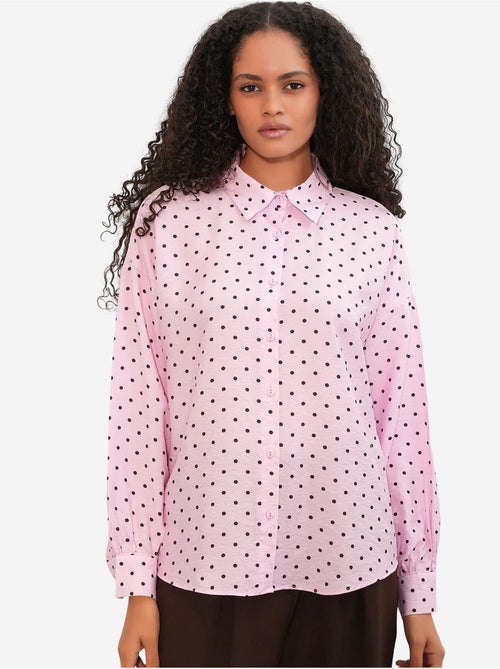 Camicia in crêpe a pois oversize bdart - Kiabi