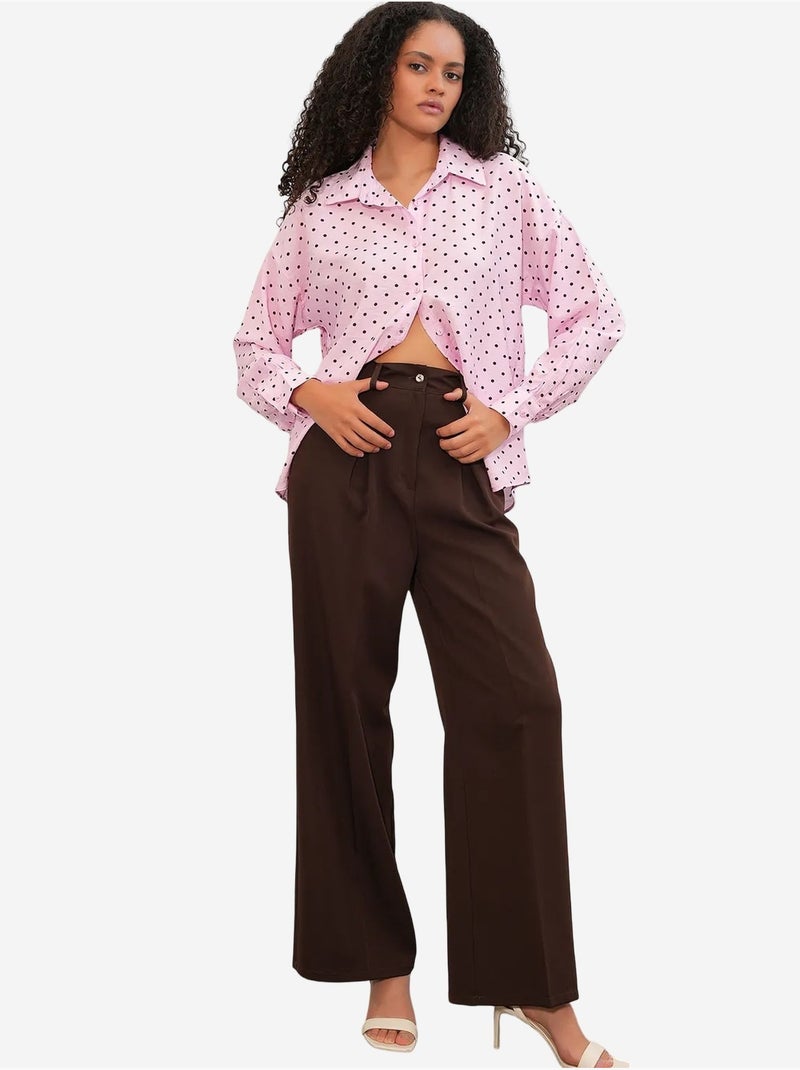 Camicia in crêpe a pois oversize bdart Rosa - Kiabi