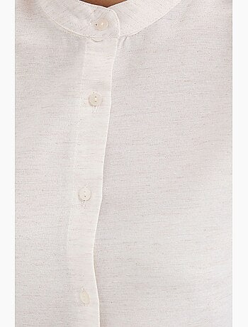 Camicia in crêpe stampata con bottoni bdart