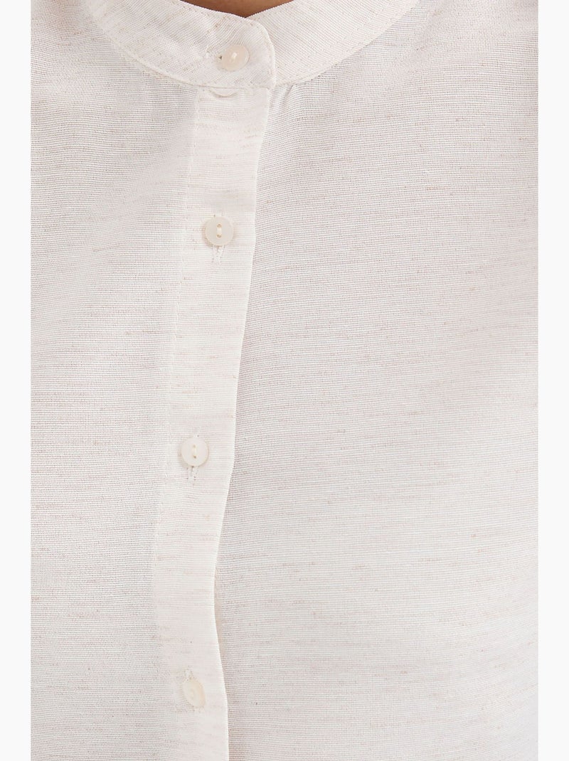 Camicia in crêpe stampata con bottoni bdart Bianco sporco - Kiabi