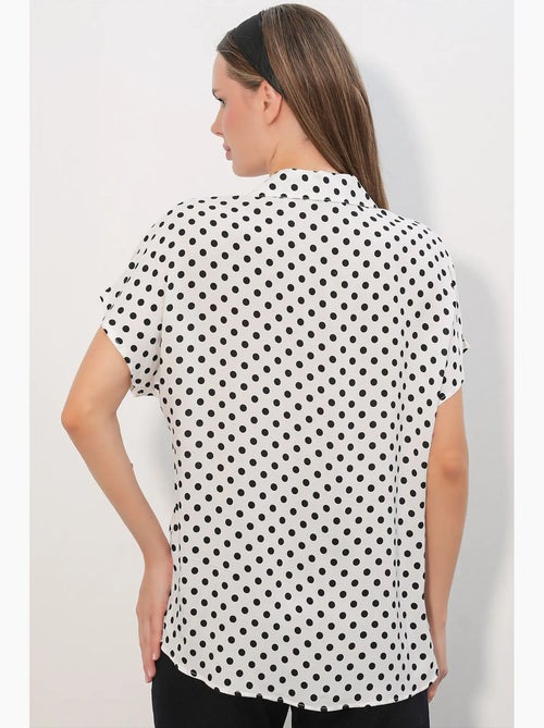 Camicia in crêpe stampata con bottoni bdart - Kiabi Camicia in crêpe stampata con bottoni bdart - Kiabi