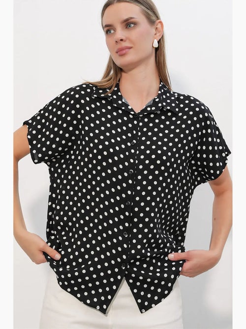 Camicia in crêpe stampata con bottoni bdart - Kiabi