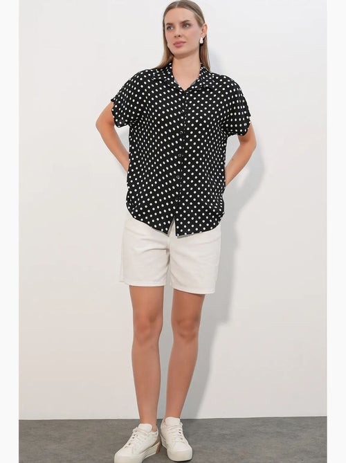 Camicia in crêpe stampata con bottoni bdart - Kiabi