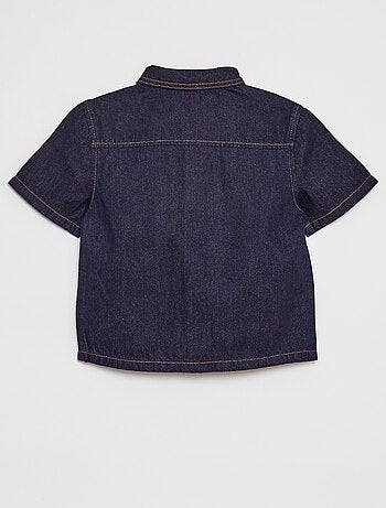 Camicia in denim a maniche corte