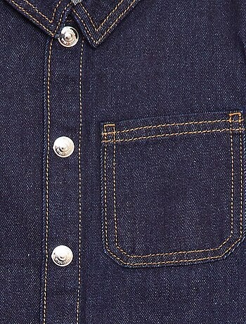 Camicia in denim a maniche corte