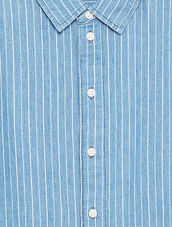 Camicia in denim a maniche corte