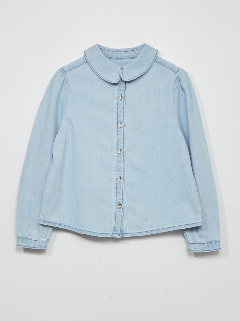 Camicia in denim a maniche lunghe BLU - Kiabi