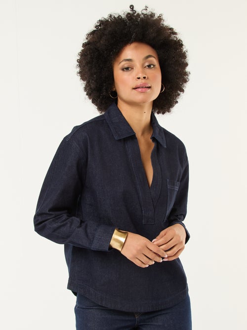 Camicia in denim a maniche lunghe - Kiabi