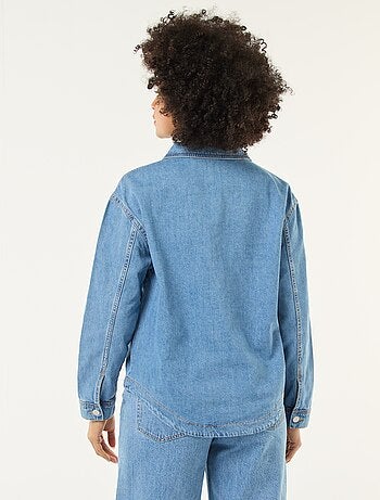 Camicia in denim a maniche lunghe