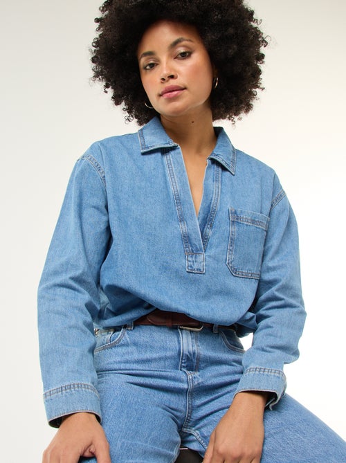 Camicia in denim a maniche lunghe - Kiabi