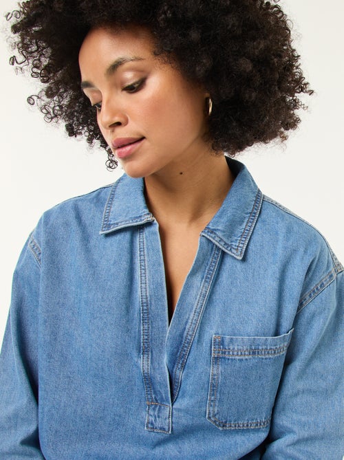 Camicia in denim a maniche lunghe - Kiabi