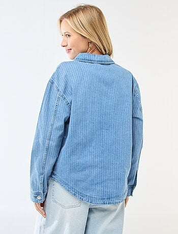 Camicia in denim a maniche lunghe
