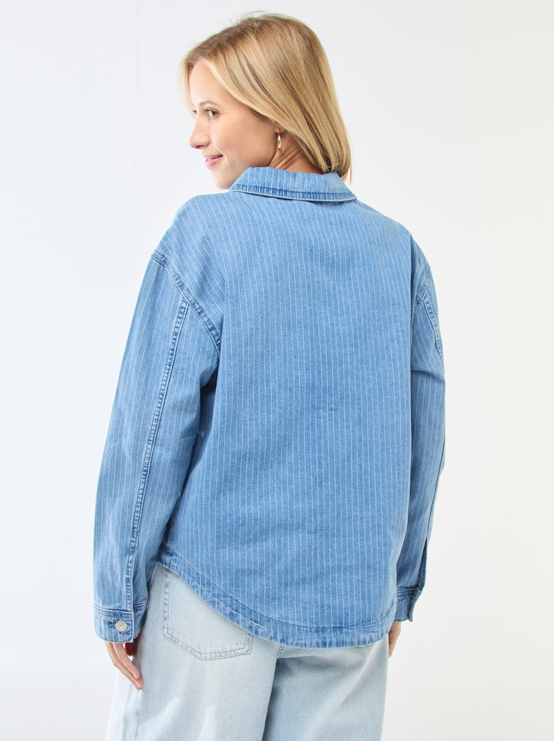 Camicia in denim a maniche lunghe Blu - Kiabi