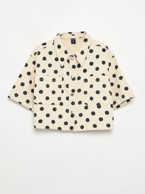 Camicia in denim a pois - Kiabi