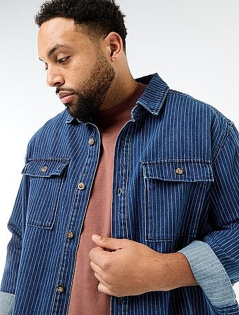 Camicia in denim a righe