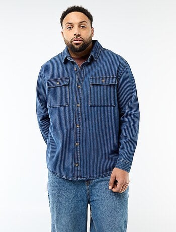 Camicia in denim a righe