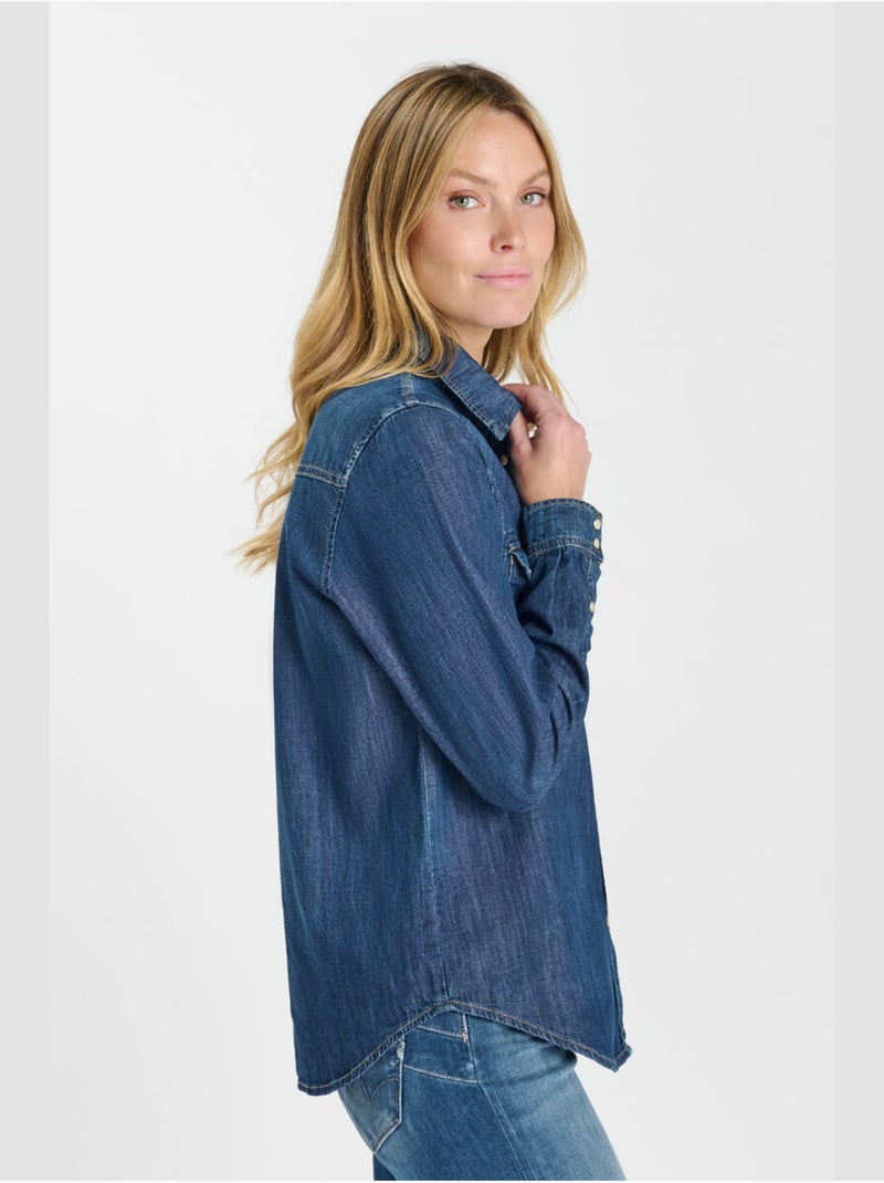 Camicia in denim barbo Blu - Kiabi