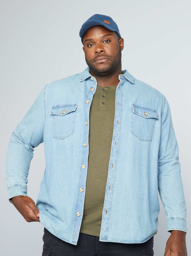 Camicia in denim blu - Kiabi