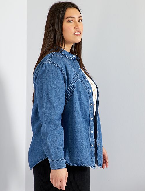 Camicia in denim - BLU - Kiabi - 25.00€