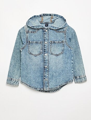 Camicia in denim con cappuccio