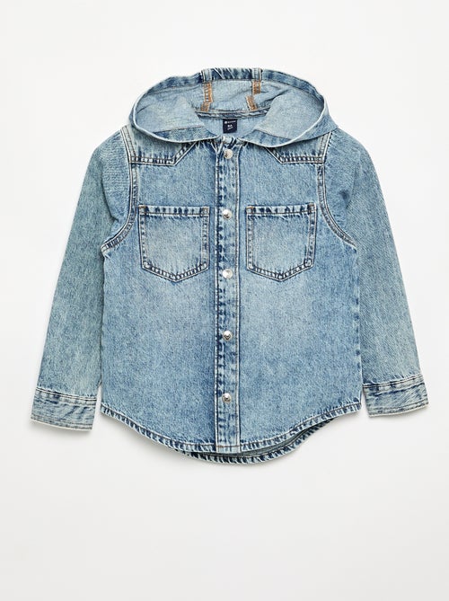 Camicia in denim con cappuccio - Kiabi Camicia in denim con cappuccio - Kiabi