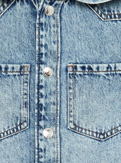 Camicia in denim con cappuccio - Kiabi Camicia in denim con cappuccio - Kiabi