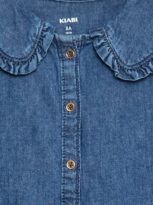 Camicia in denim con colletto Claudine - Kiabi