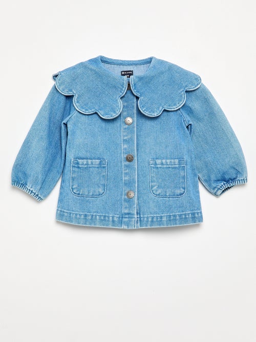Camicia in denim con colletto Claudine - Kiabi