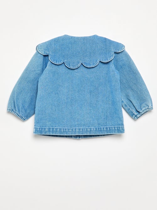 Camicia in denim con colletto Claudine - Kiabi