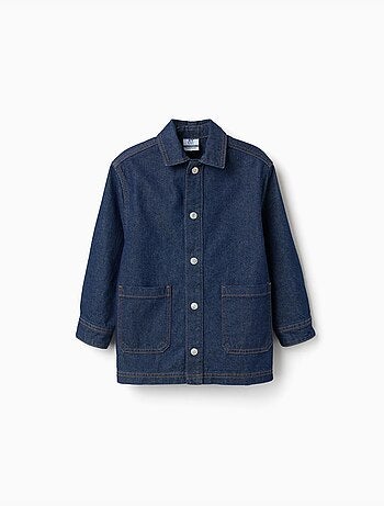 Camicia in denim con tasche frontali