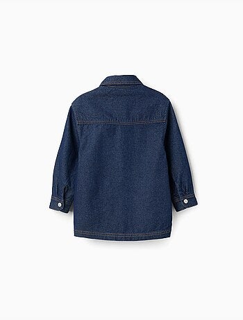 Camicia in denim con tasche frontali