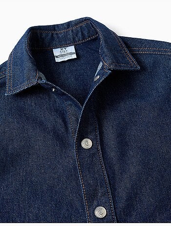 Camicia in denim con tasche frontali