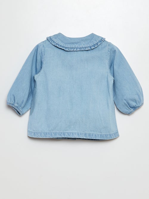 Camicia in denim cuore ricamato - Kiabi