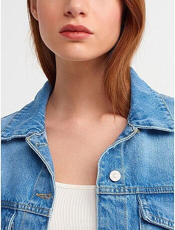 Camicia in denim di cotone da donna dilvin