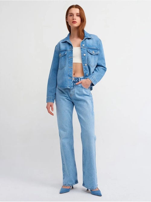 Camicia in denim di cotone da donna dilvin - Kiabi