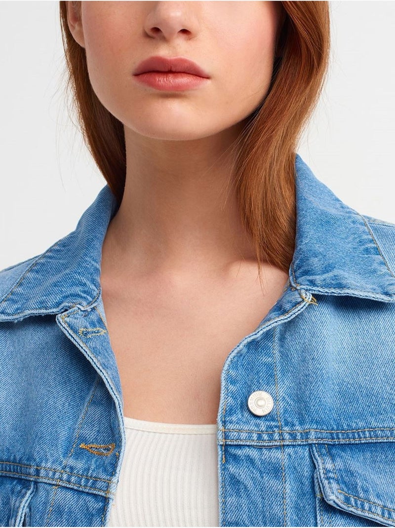 Camicia in denim di cotone da donna dilvin Blu zaffiro - Kiabi