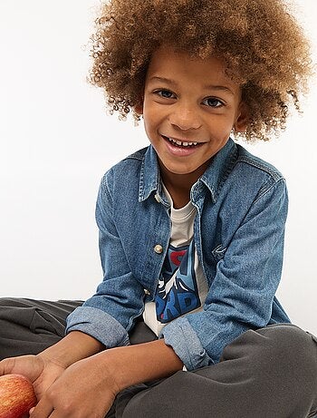 Camicia in denim di jeans
