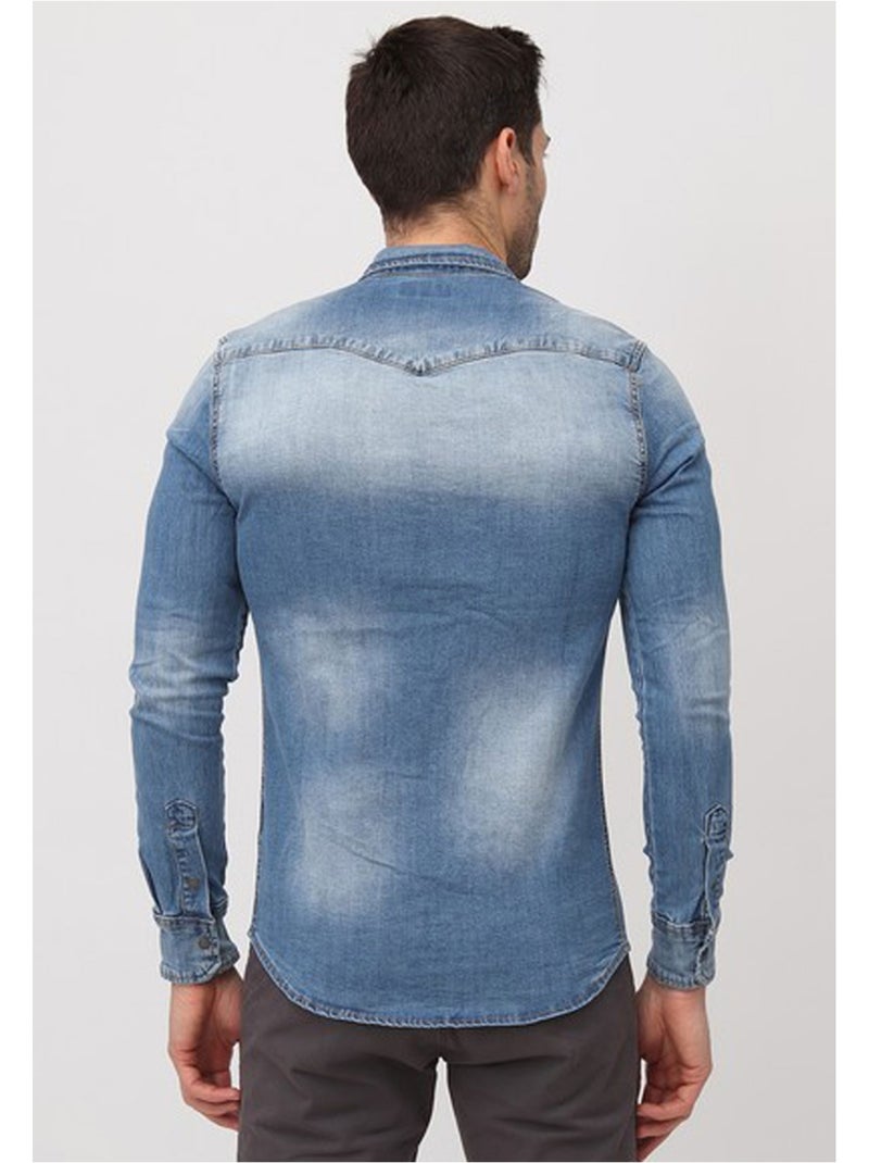 Camicia in denim Kebello Blu - Kiabi